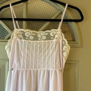 Vintage Lavender Semi-Sheer Nightgown